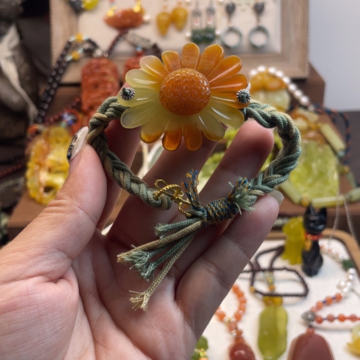 蛇纹石玉手链未镶嵌