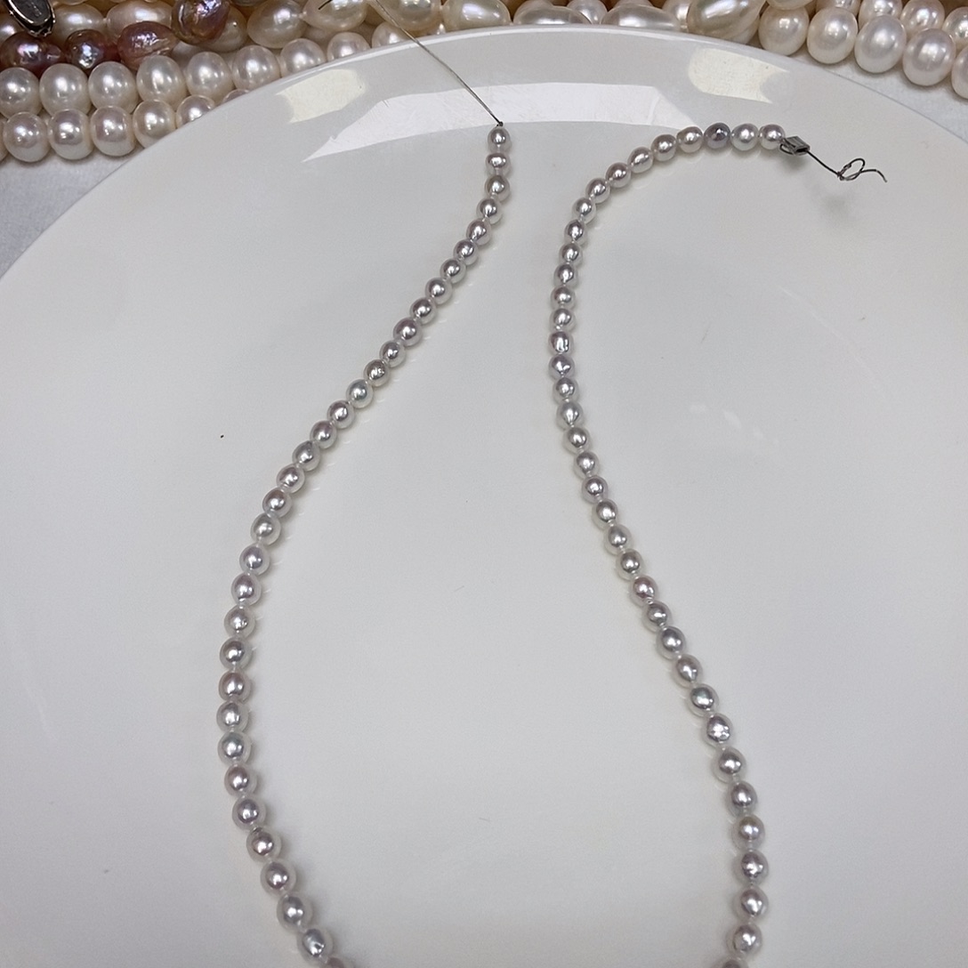 银S925镶嵌耳饰淡水珍珠