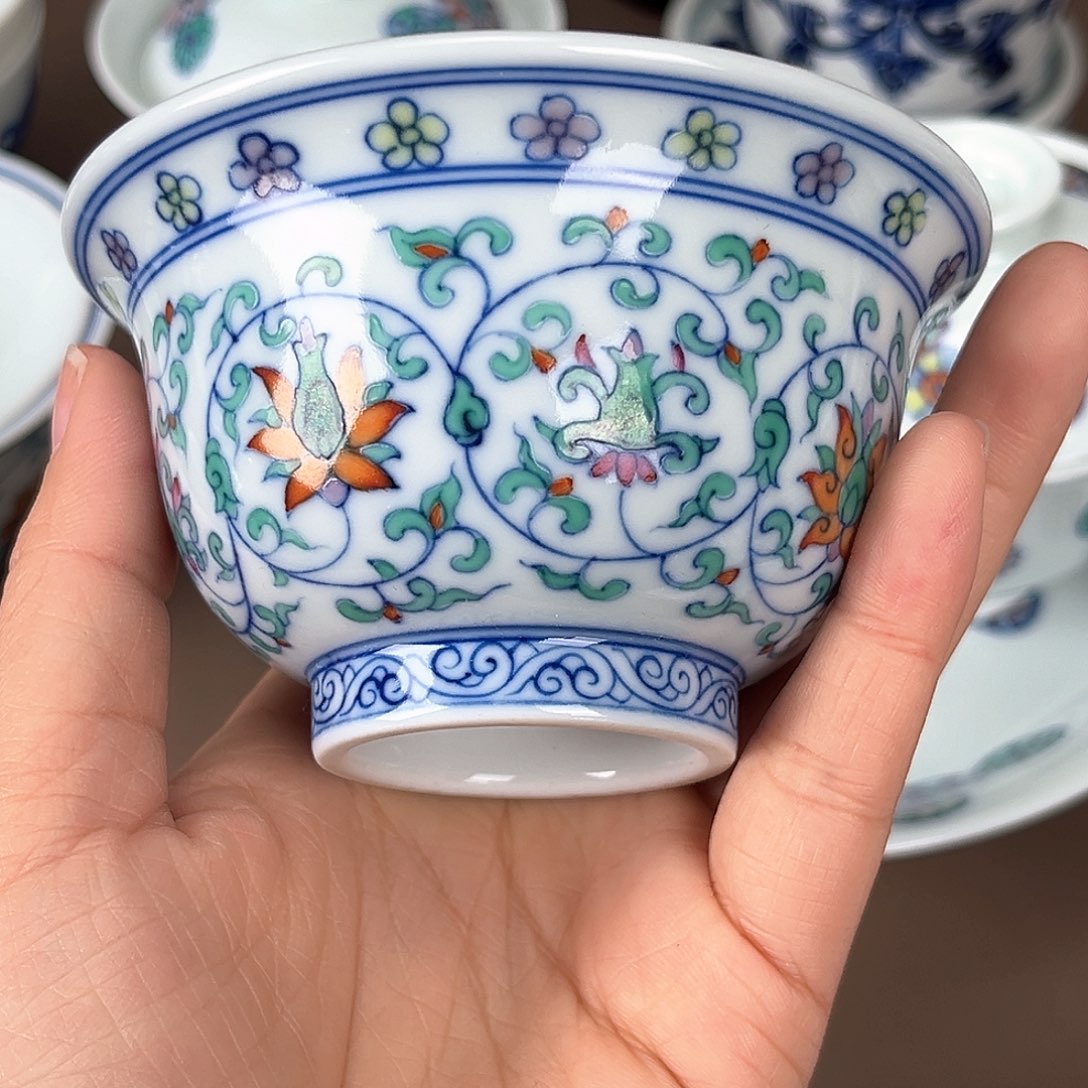景德镇微瑕手工手绘茶具251