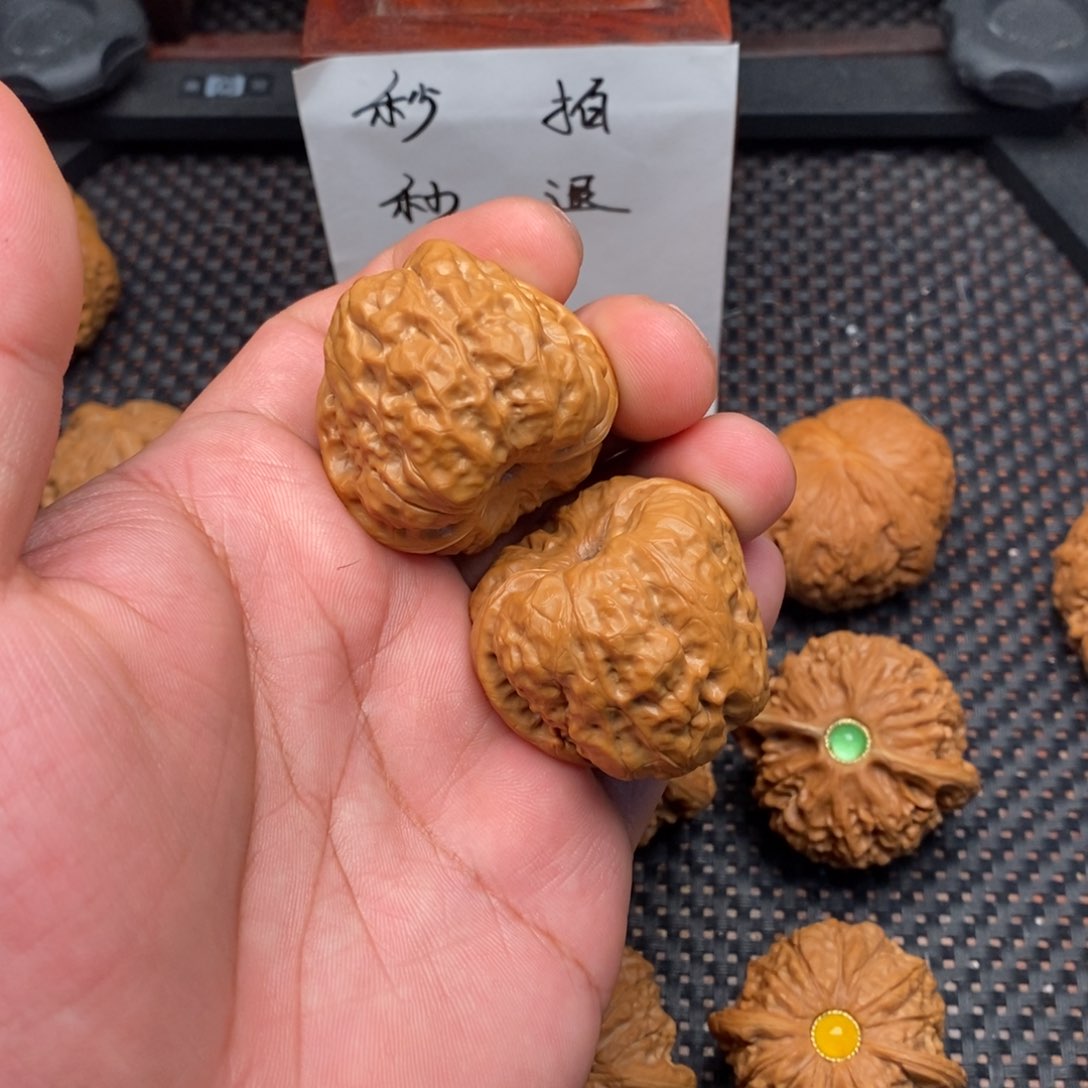 文玩核桃把件蛤蟆40尺