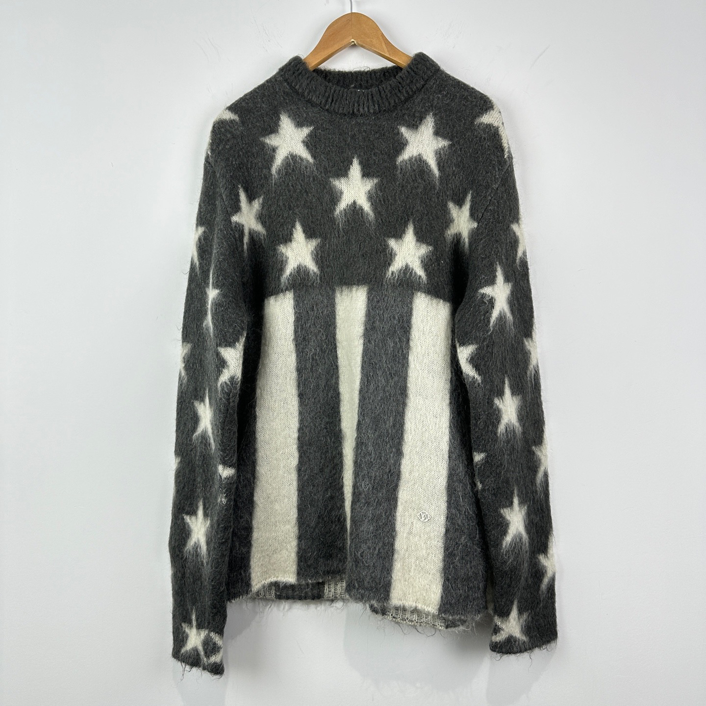 99新 LouisVuitton/路易威登 星星条纹长袖毛衣 L码/1469