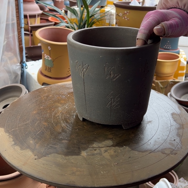 紫砂宜兴紫砂花盆花盆花盆