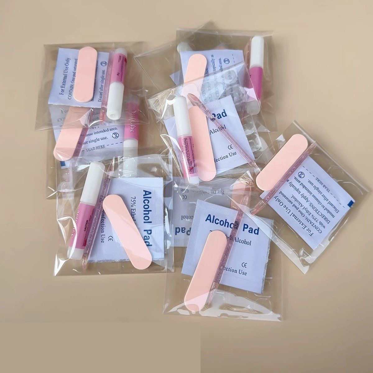 不包邮，请先拍邮费！手工穿戴甲，补邮链接，粉色美甲纯手工美甲工具