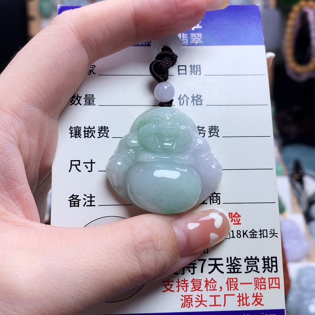 翡翠未镶嵌颈饰D****C佛公