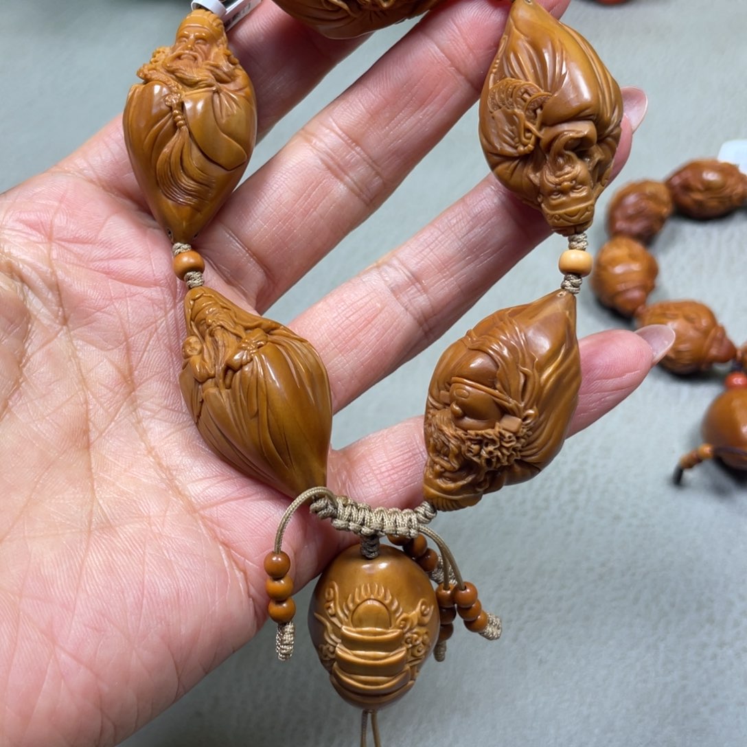 橄榄核手串五福临门手串
