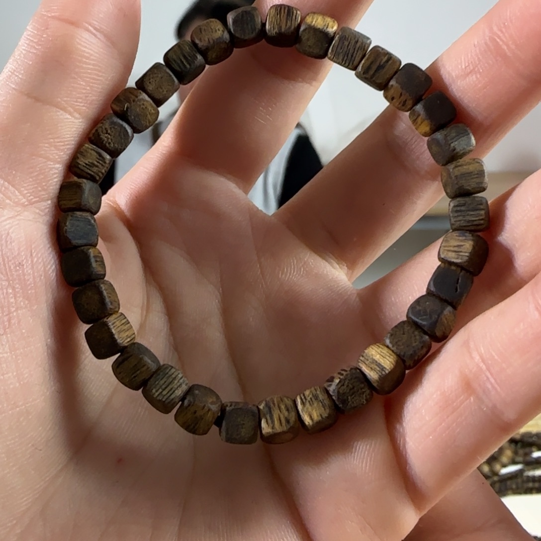 今****奇楠沉香手串方糖单圈卡0.5 3.8g发一