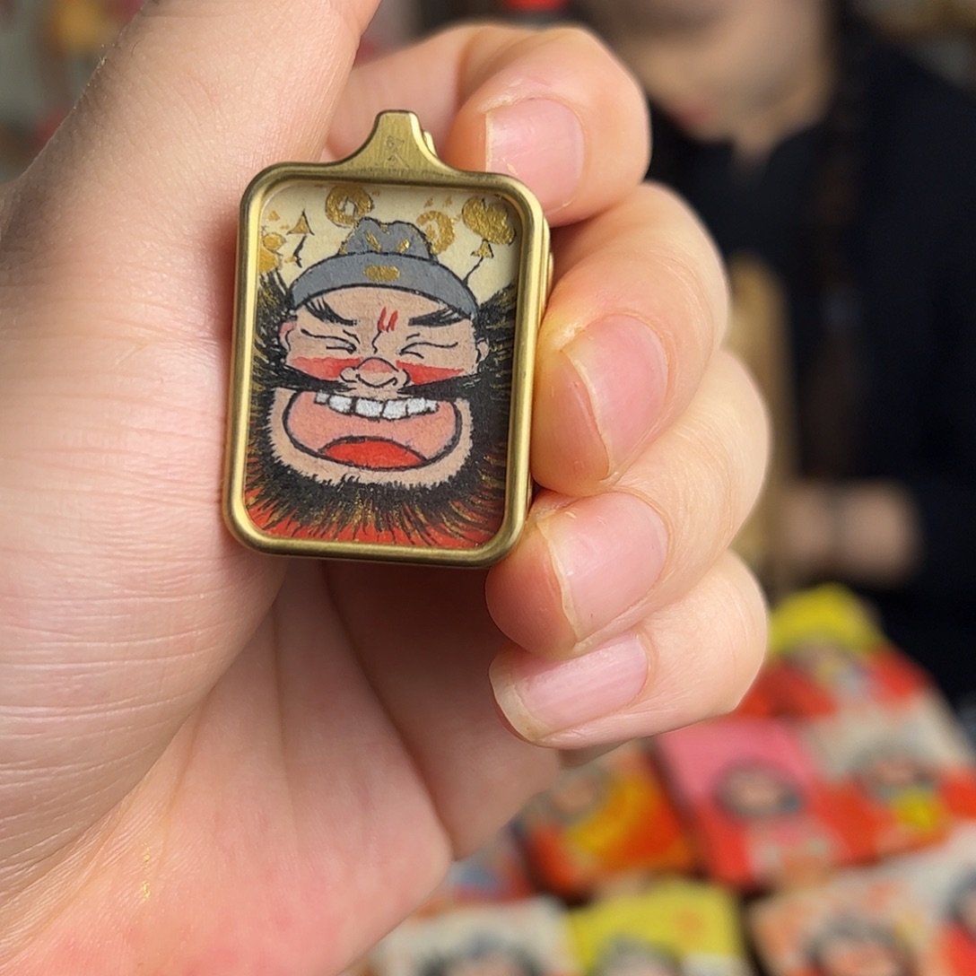 璐***蕾纯手绘钟馗文创画