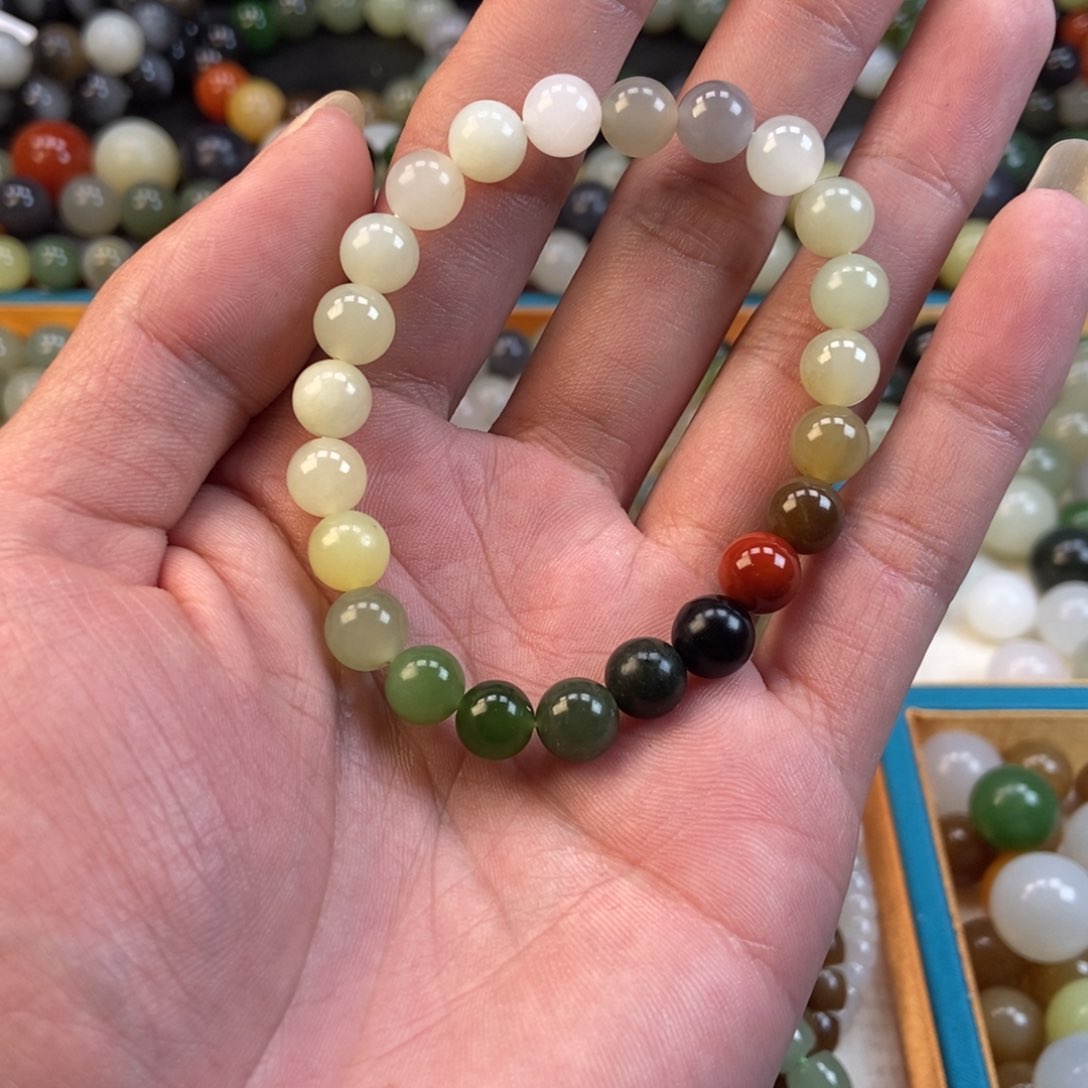 和田玉手串未镶嵌卡8福利多宝