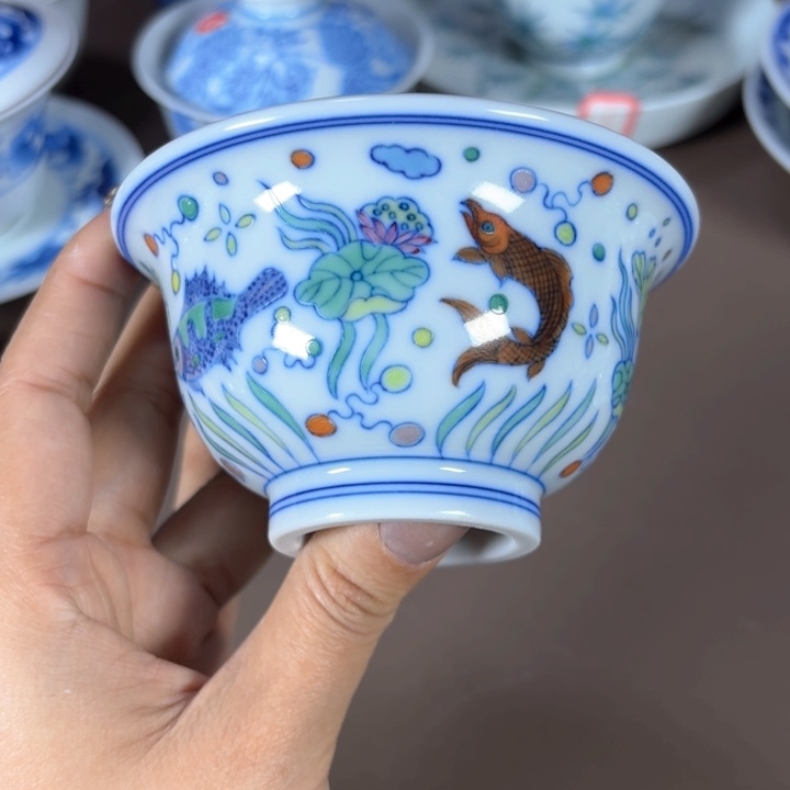 微瑕手工手绘茶具