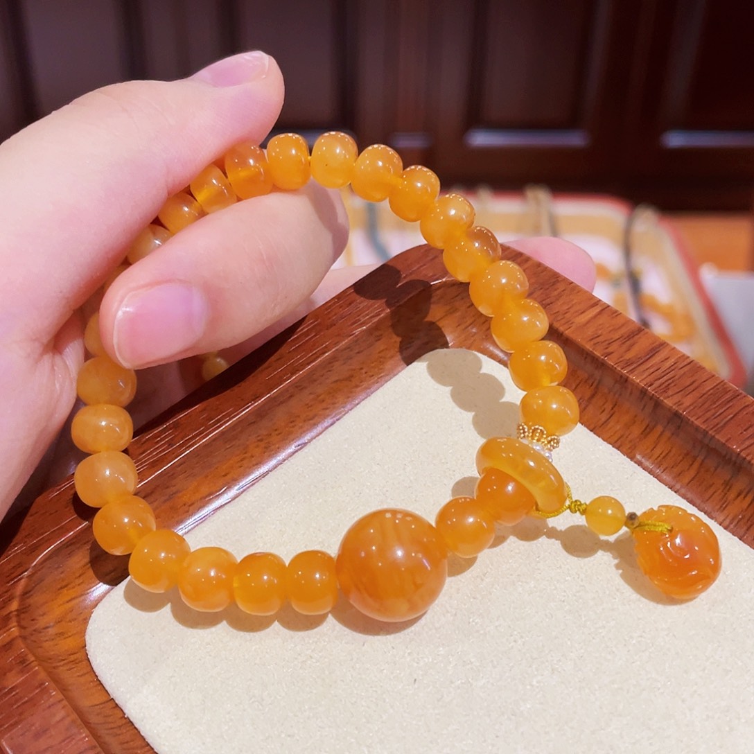 蜜蜡手链未镶嵌手串