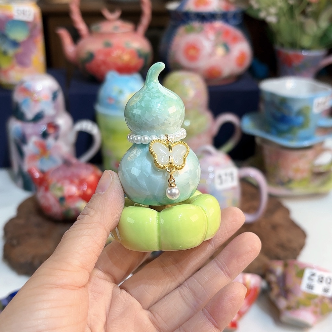 景德镇手绘高温釉下彩陶瓷茶具