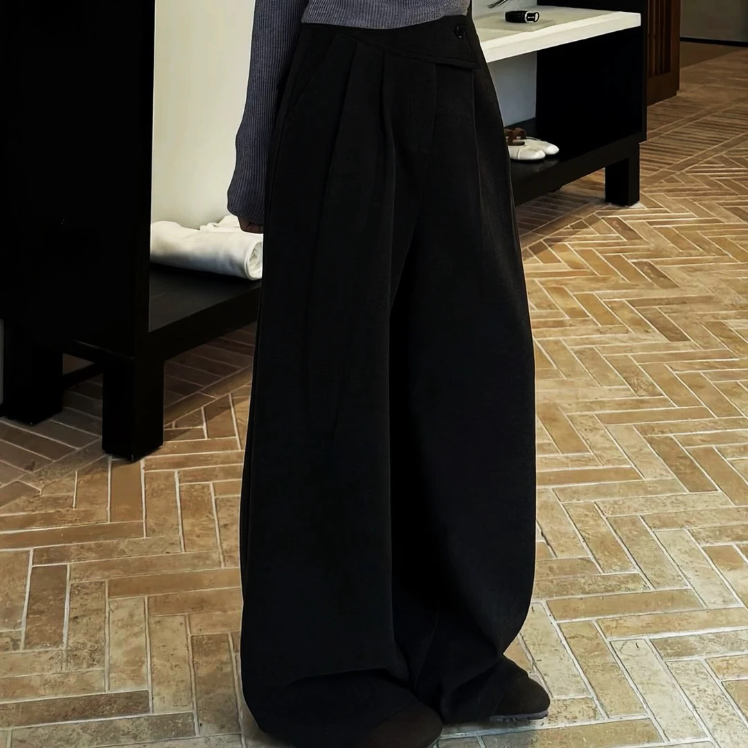 百搭 设计感简约西裤女 22861