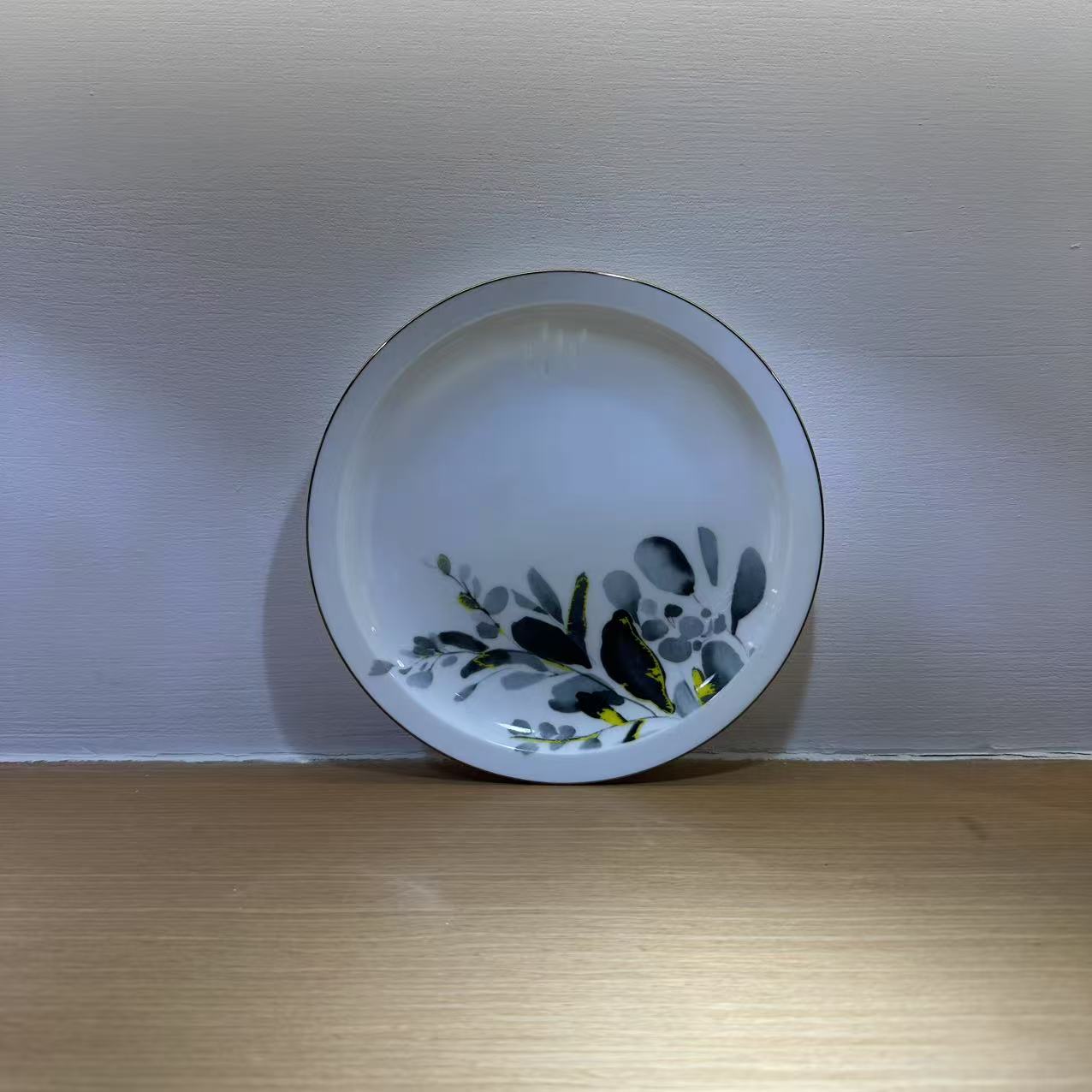 富玉釉中彩描金墨彩茶乘fy03