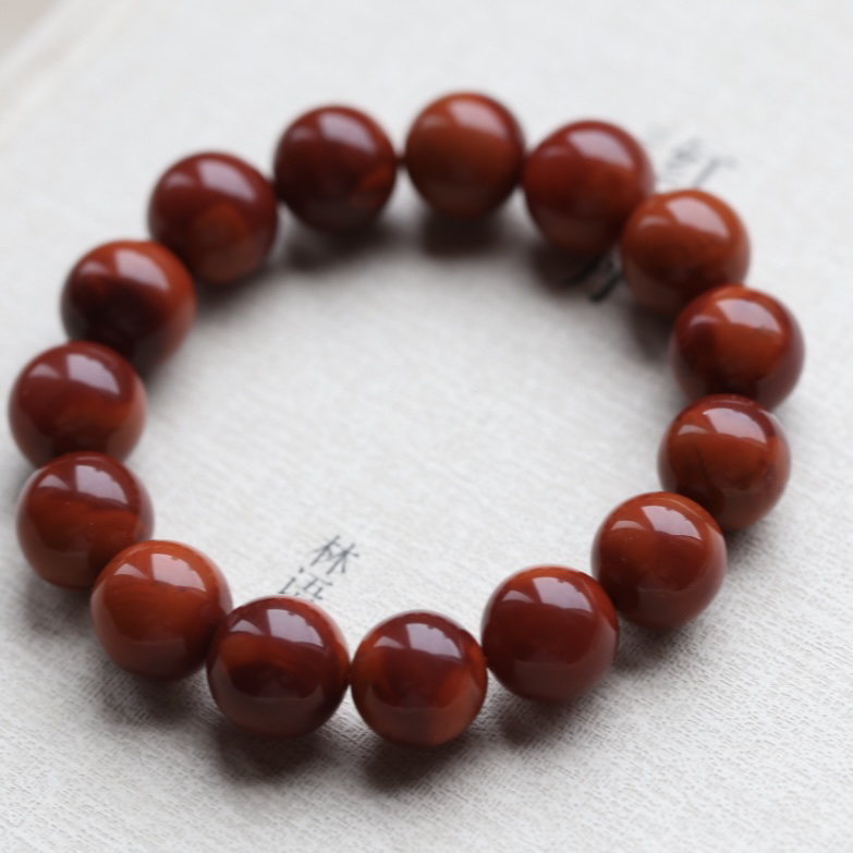 【专拍链接勿私拍】南红玛瑙凉山川料牛血满肉火焰纹手串108多圈