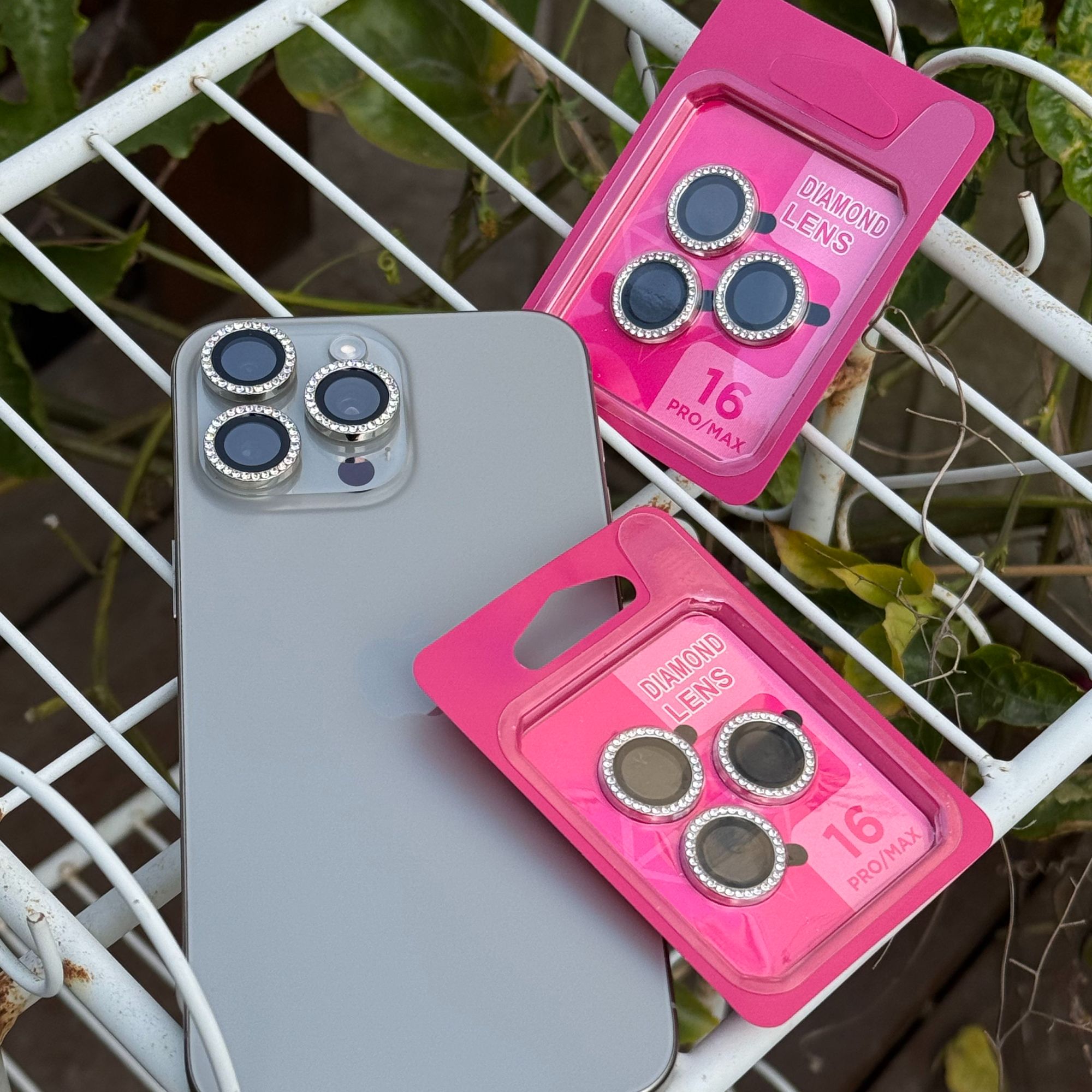 新款苹果17镜头膜iPhone16ProMax奢华闪钻炫彩13镜头保护膜