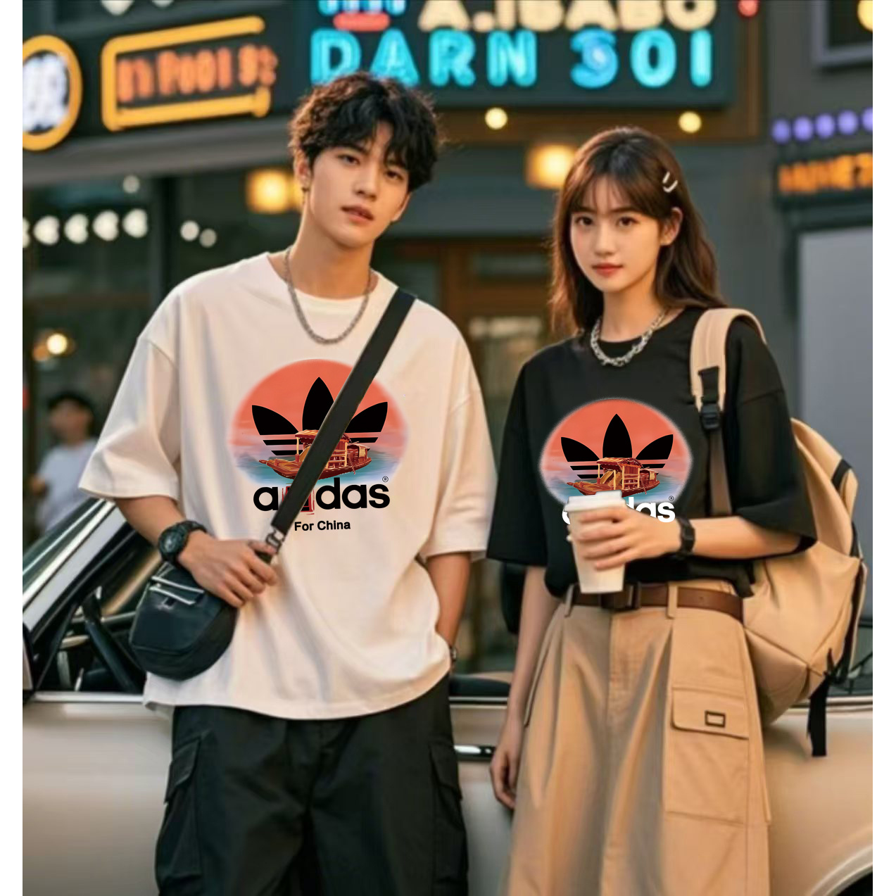 【一折粉丝福利】潮牌短袖T恤百搭宽松夏季男女同款