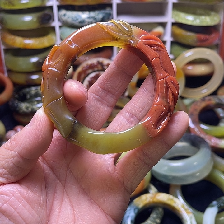 蛇纹石玉合金手镯