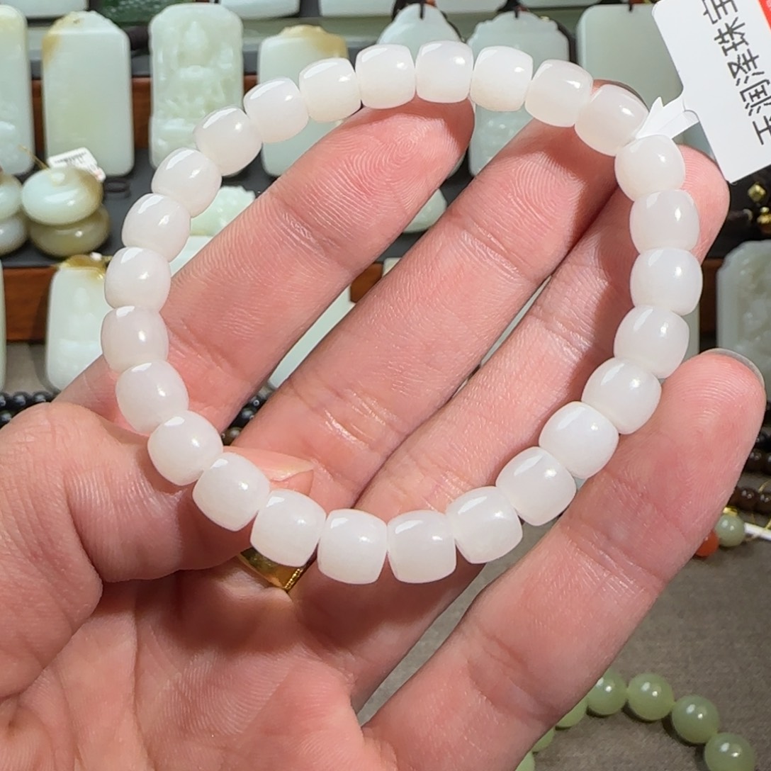 和田玉手串未镶嵌