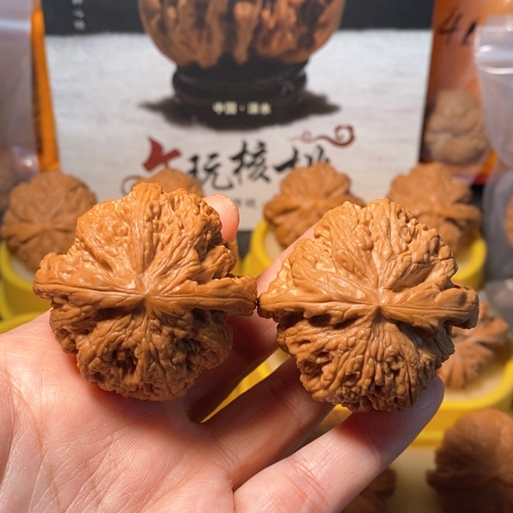 文玩核桃把件粗筋 44.5 43