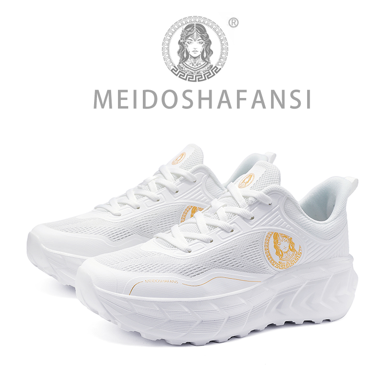 MEIDOSHAFANSI/美杜沙梵斯时尚透气增高交叉绑带运动休闲鞋-605