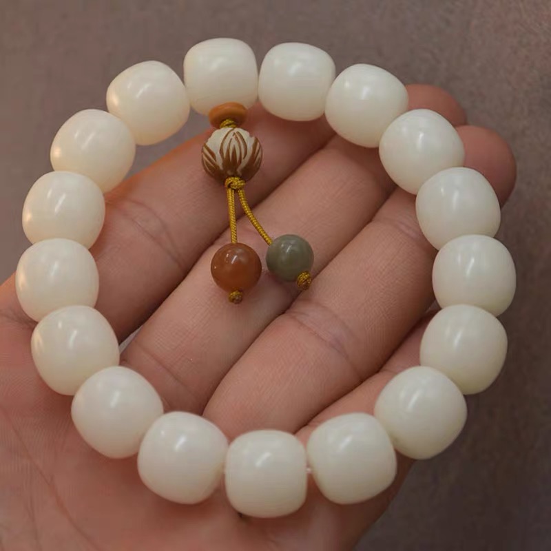 原创手作  白莲花菩提