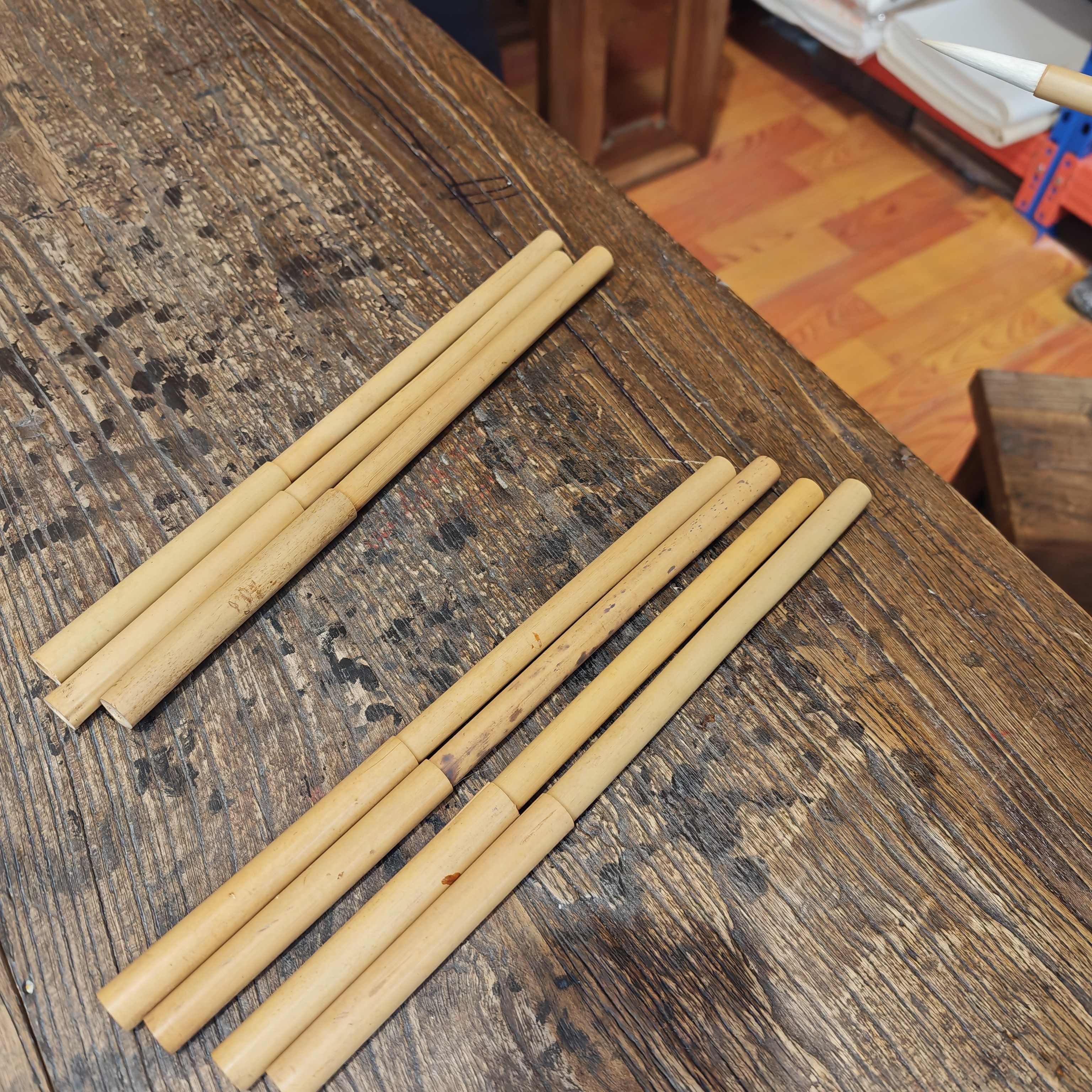 2支大尺寸羊毫毛笔出锋5.5cm  口径1.4cm