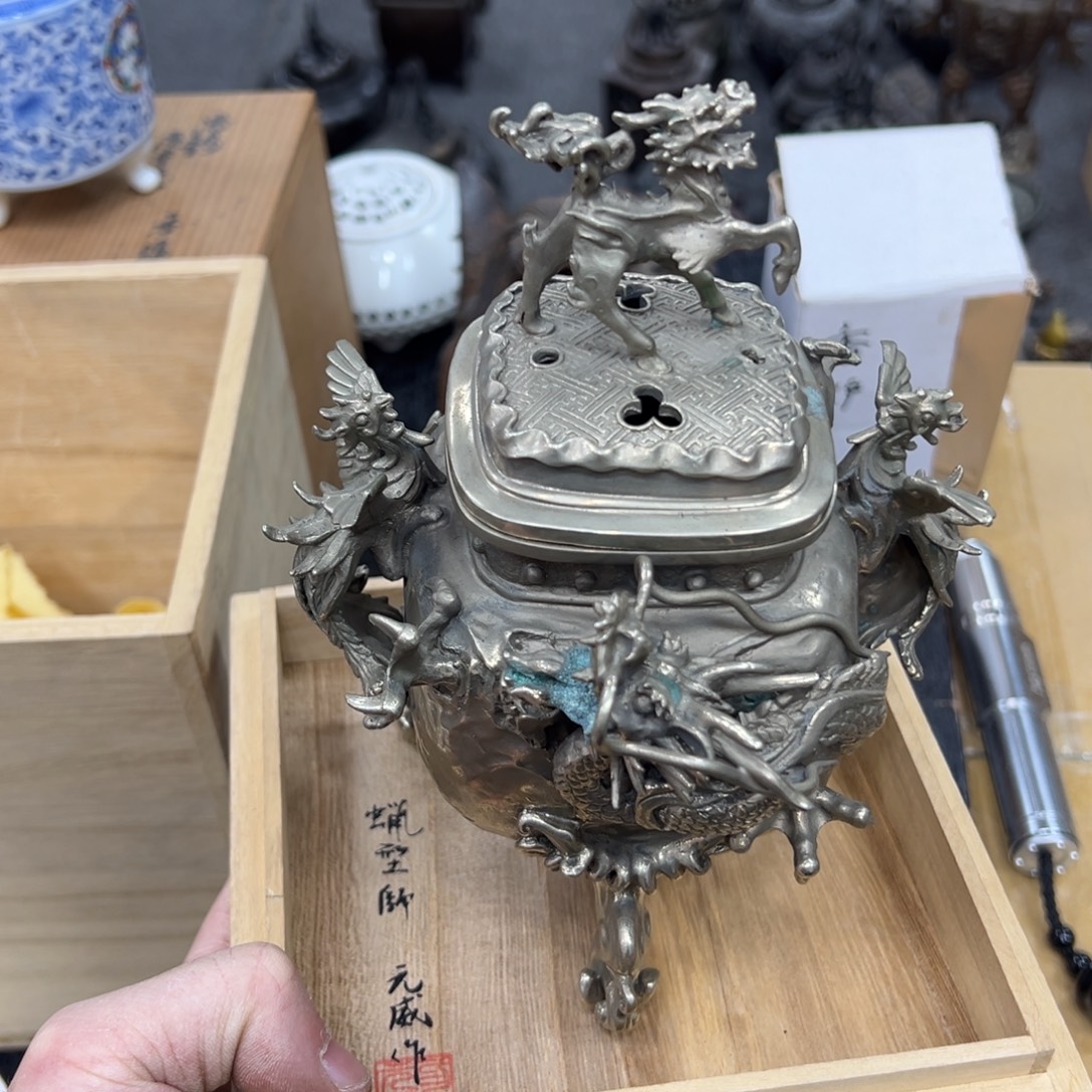 请***饺铜中古工艺品摆件