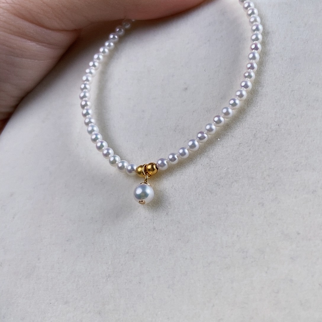 淡水珍珠手绳银S925镶嵌