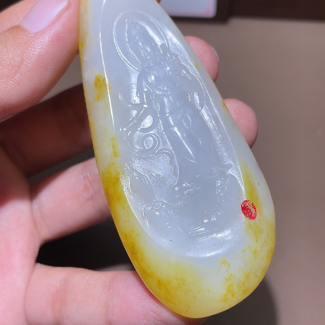 和田玉颈饰未镶嵌姨**顶Y