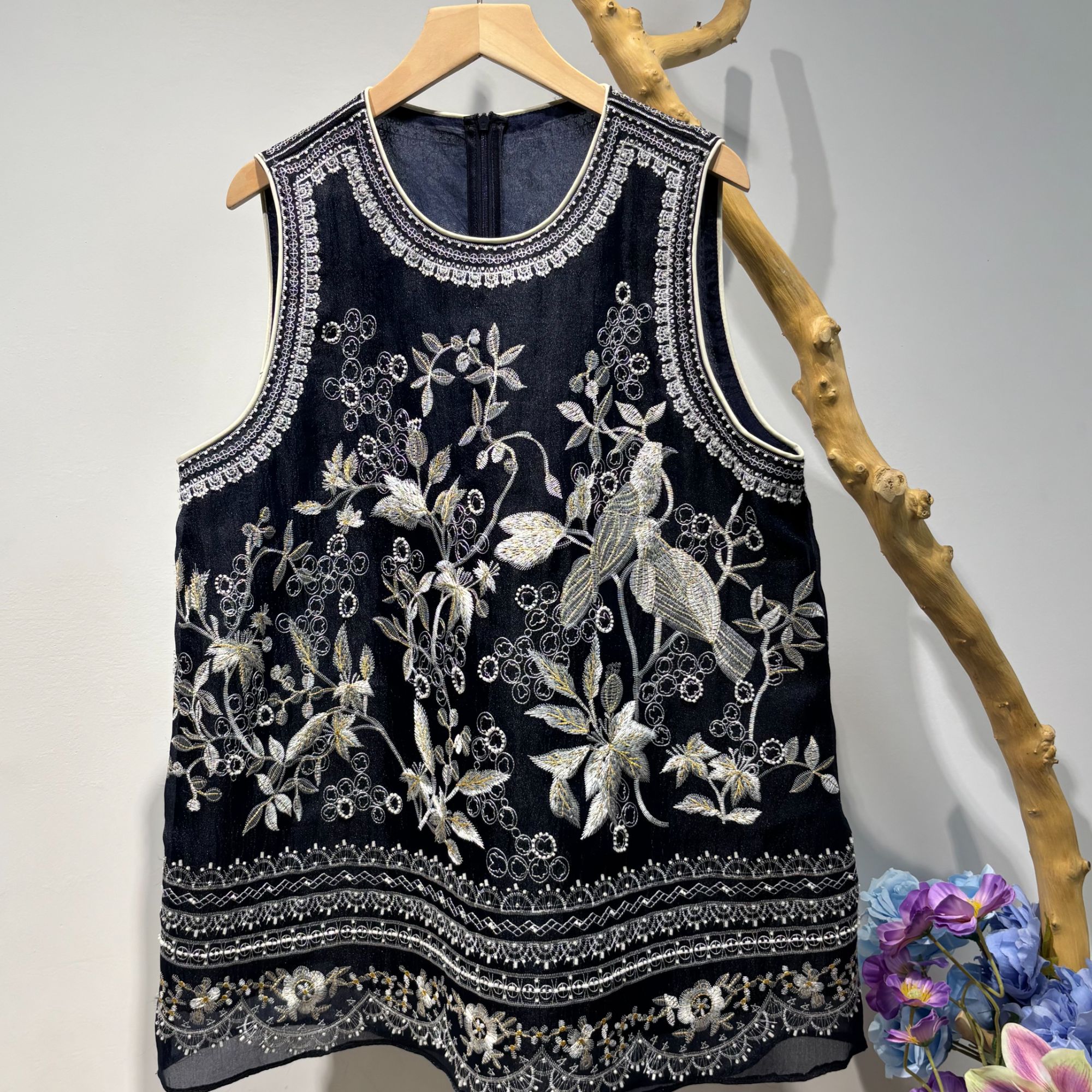 子母依新中式钉珠刺绣ZM10