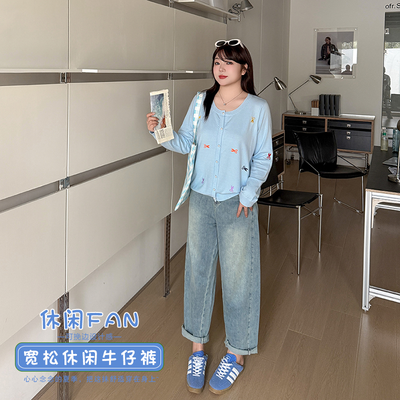 【霏霏专属】25年春季新款大码女装200斤时尚休闲宽松奶奶裤-YC177