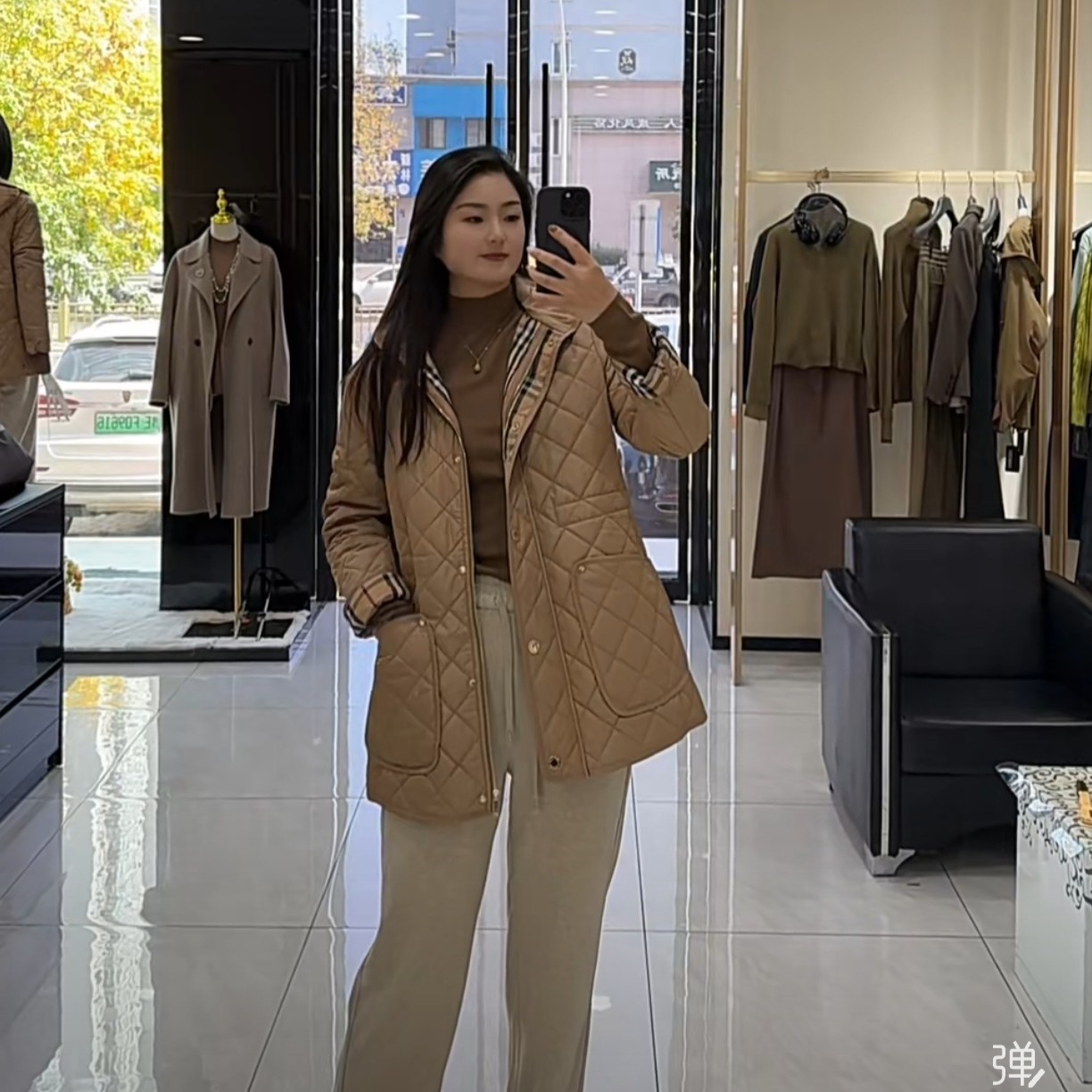 LINGZI保暖百搭连帽棉服外套415644