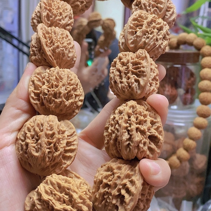 【闪购商品】文玩核桃把件36.5老款狮子头手持13颗