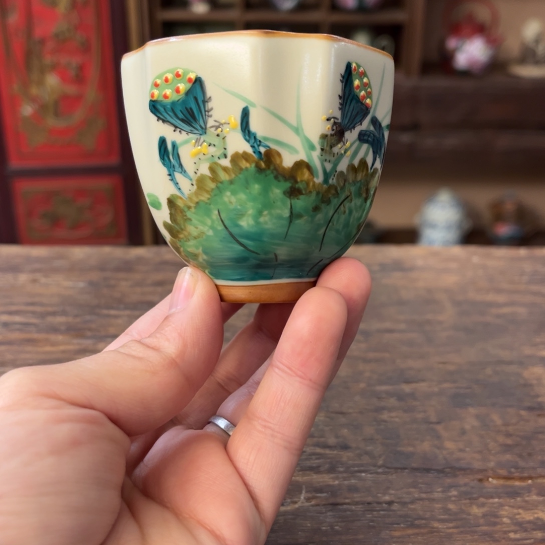 柴烧手工手绘陶瓷