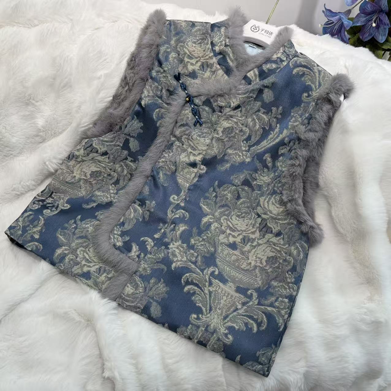 【墨染天青】新中式马甲25407NPFHYG23