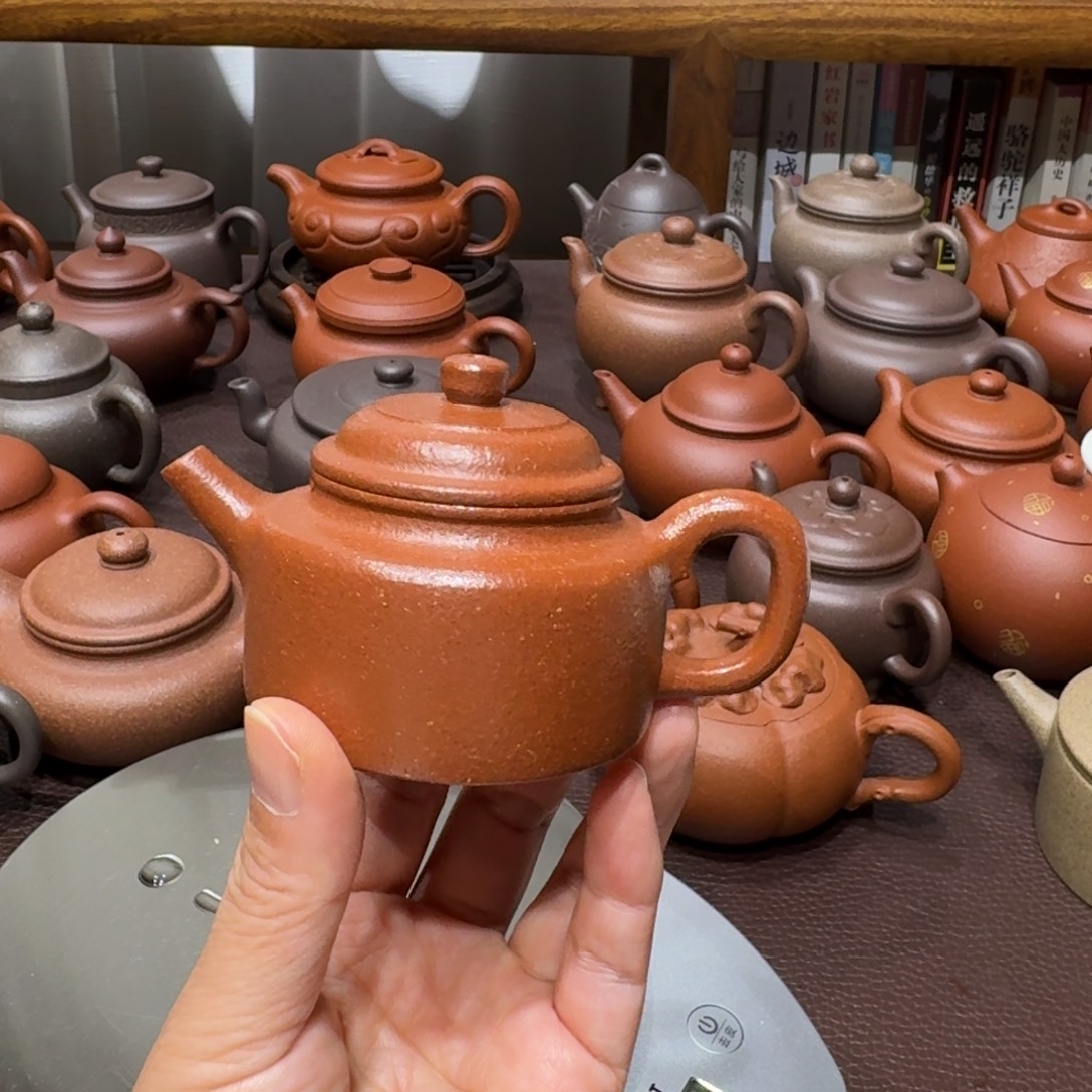“***”紫砂茶壶红降坡德中80cc微瑕