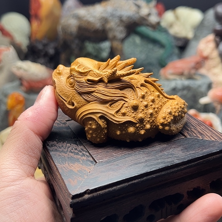 东北石松花石摆件