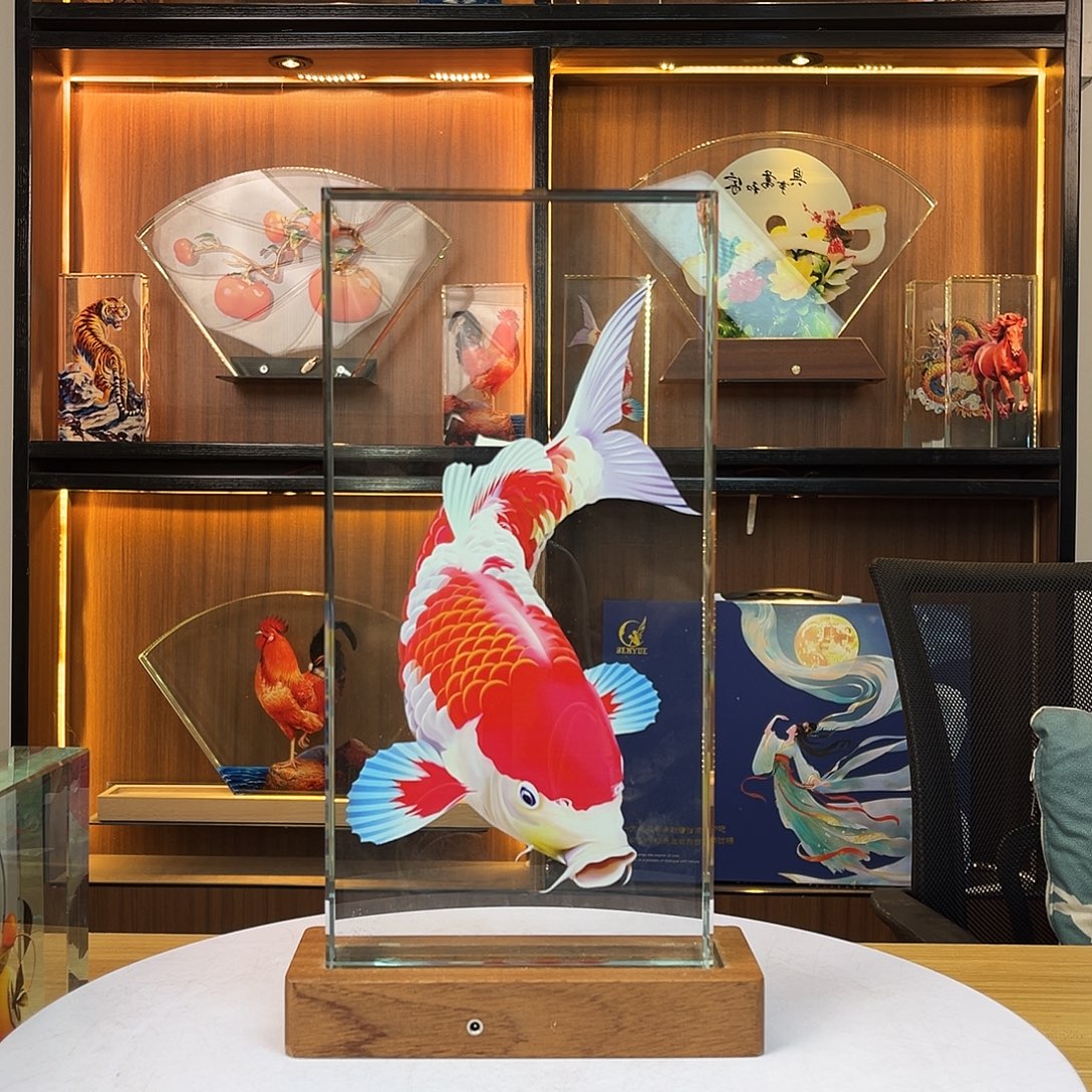 老***哥人造水晶大号锦鲤