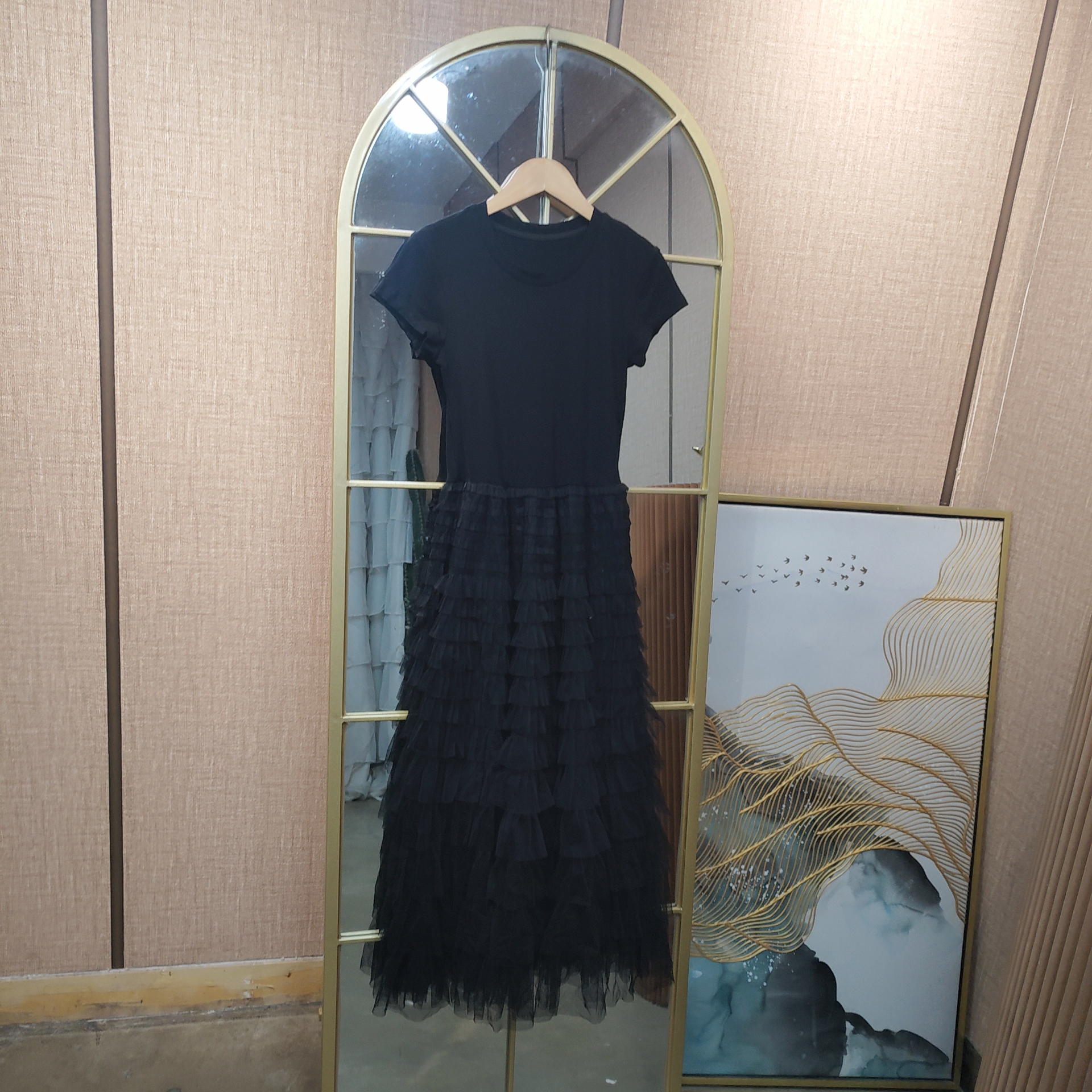 BH320孕妇黑色连衣裙90-115