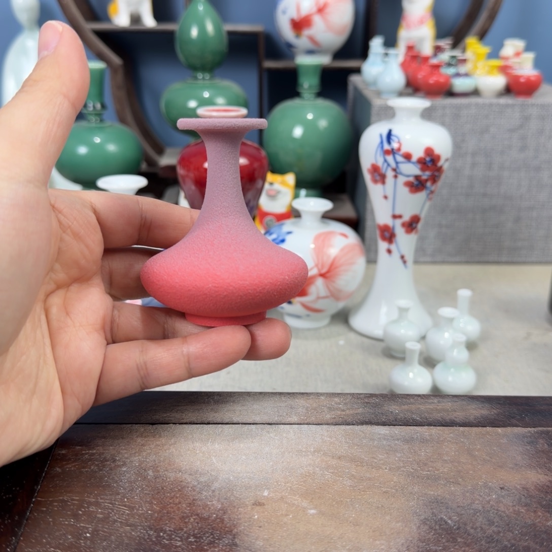 陶瓷手工小花器摆件