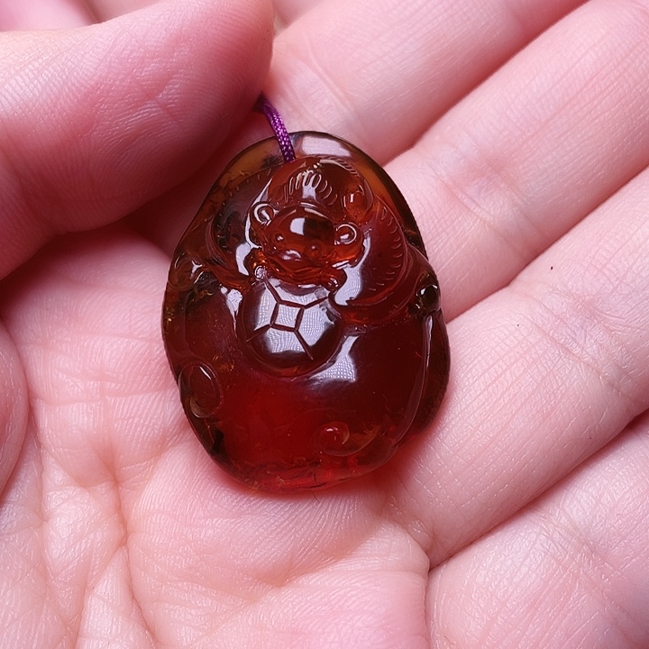 T***宝琥珀未镶嵌裸石抚顺琥珀-305