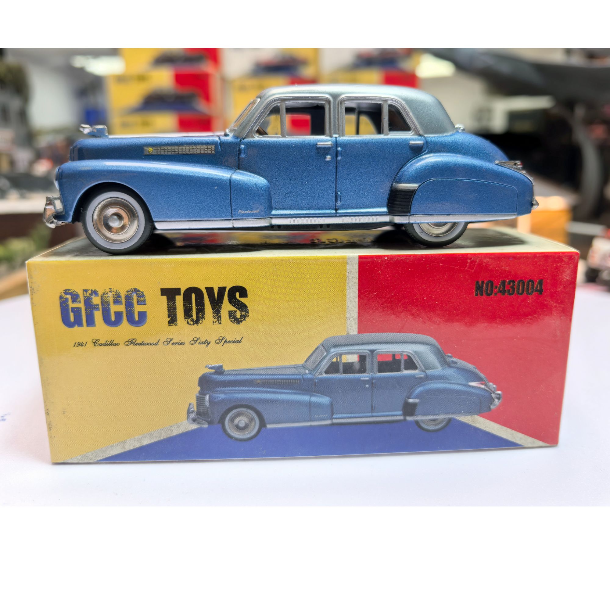  GFCC 43比例凯迪拉克Fleetwood 1941老爷车巴顿将军仿真合金车模