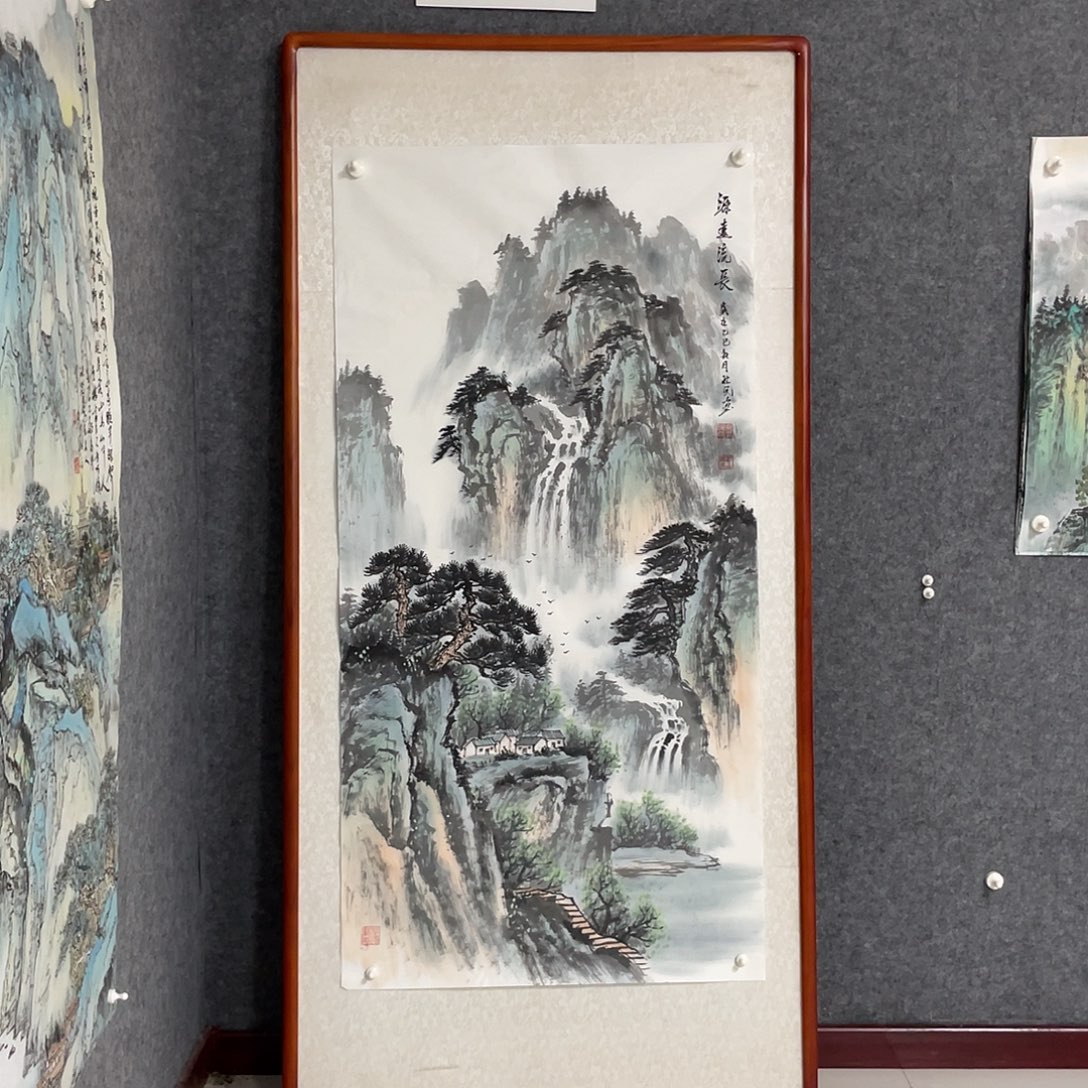 国画四尺138.69画芯 捡漏 不带框