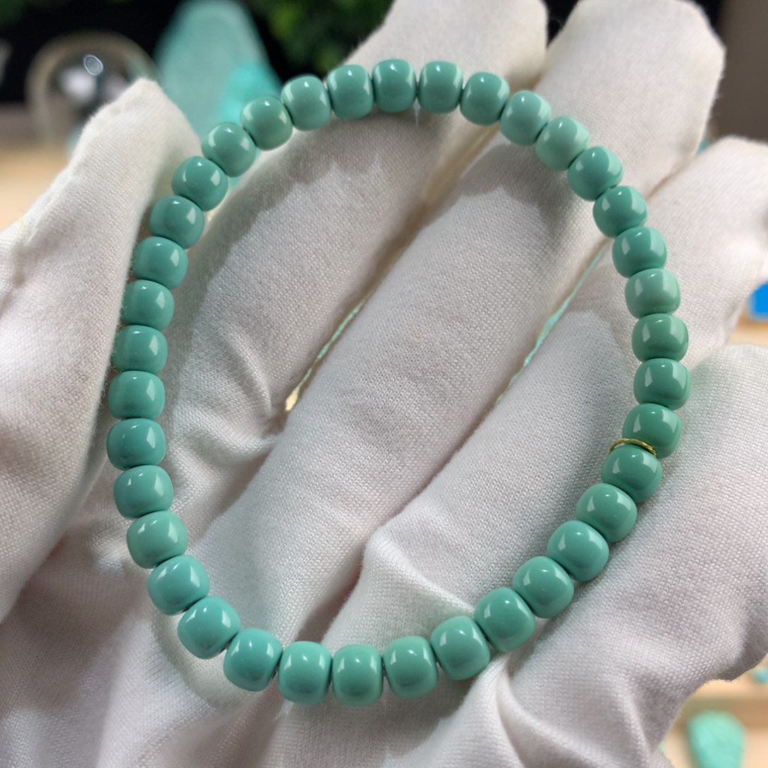 绿松石未镶嵌老型单圈卡5.5