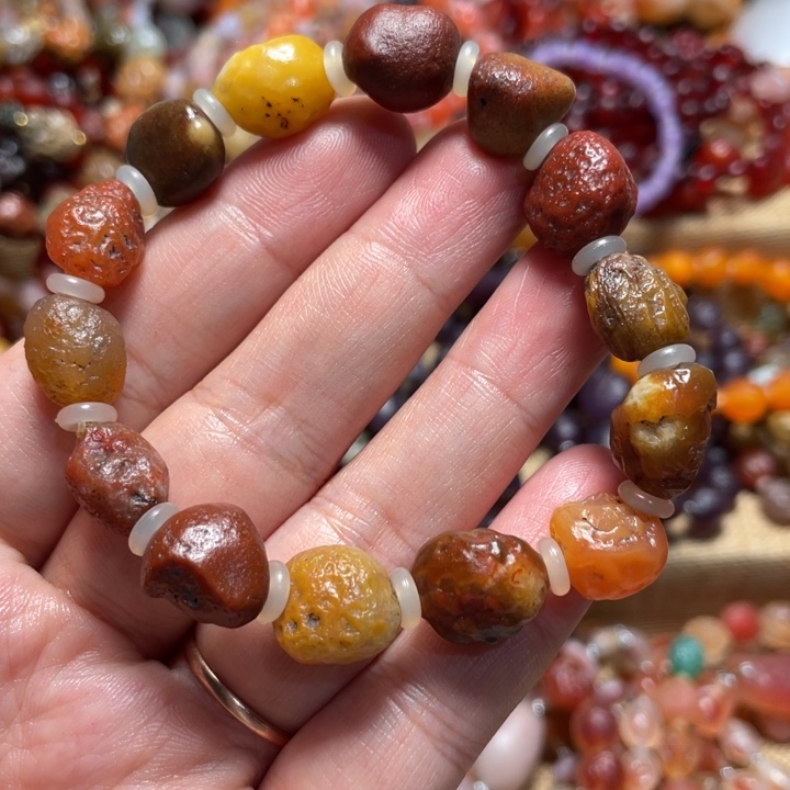 玛瑙/玉髓合金手链