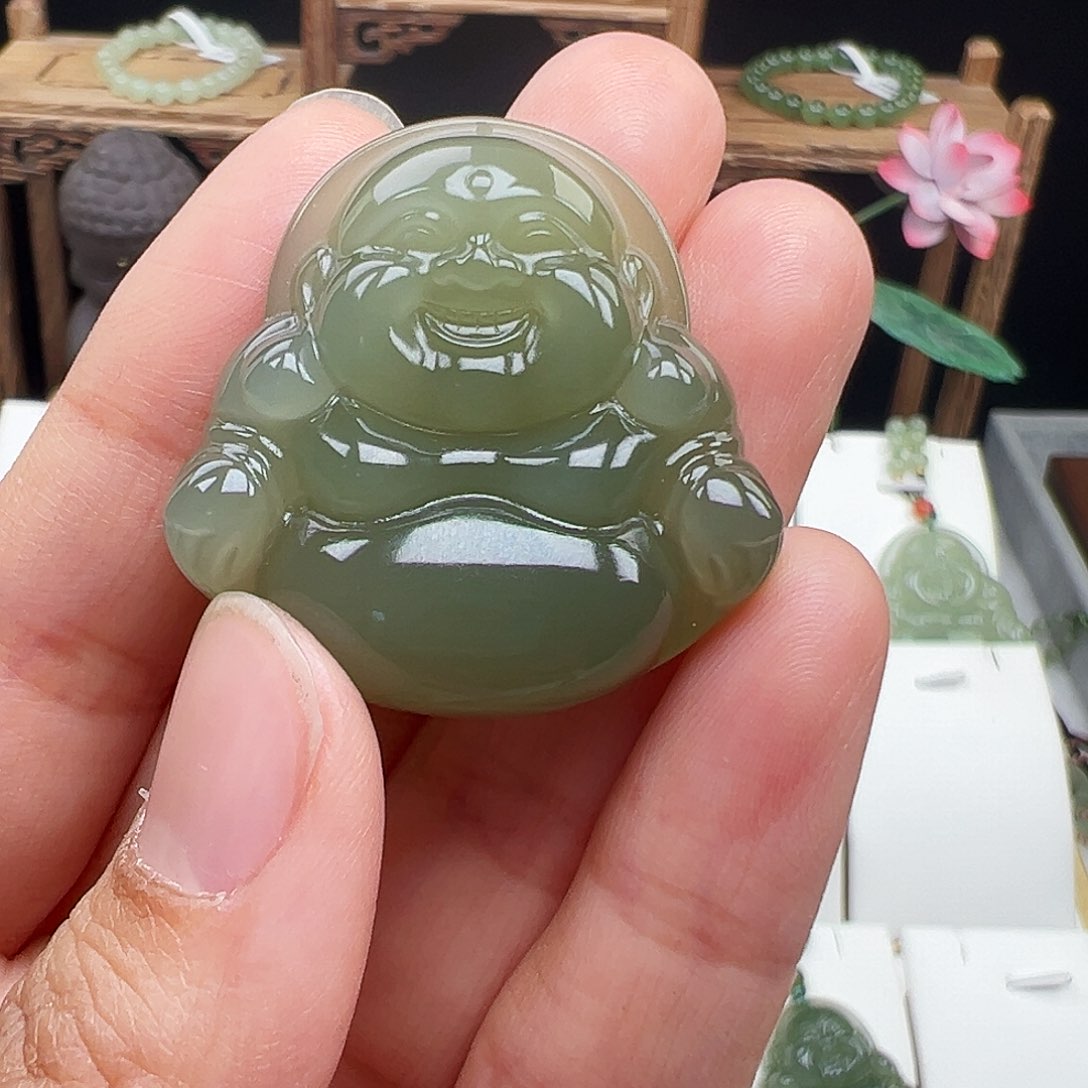 和田玉颈饰未镶嵌冰***雪