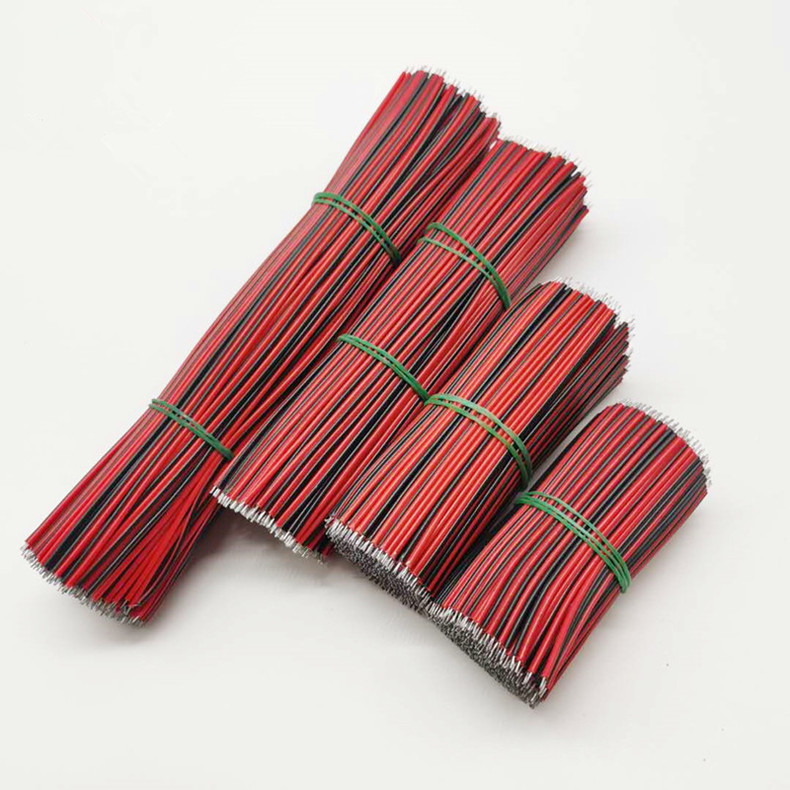 3硅胶led灯带造型12V24V配件红黑线低压线形灯带柔性灯带延长电线