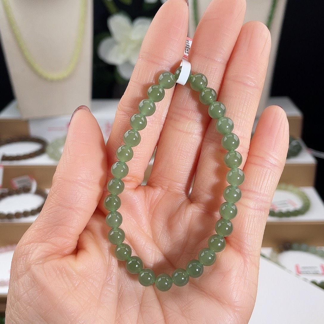 和田玉未镶嵌手链