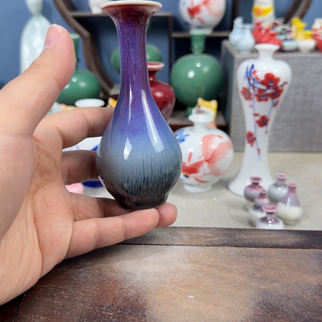 陶瓷手工小花器摆件