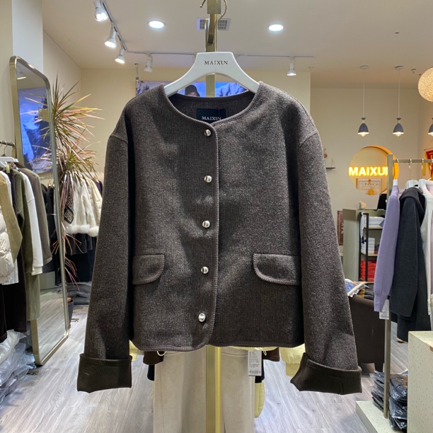 秋冬新款韩系复古小香风外套wasys02a